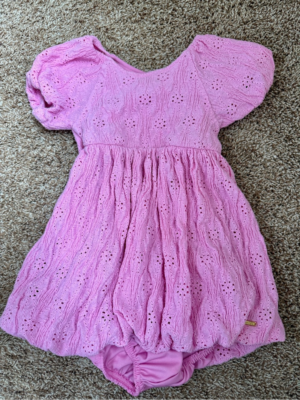 Tahari Bubblegum Pink Bubble Dress